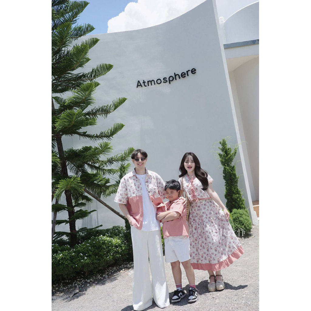 คอลเลคชั่นชั่นครอบครัวกดแยกชิ้น ผ้าฝ้ายลายดอก(Family 12)