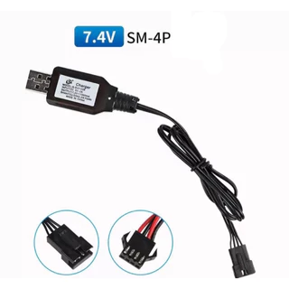 อุปกรณ์ชาร์จแบตเตอรี่ 7 . 4 V /4.8v Sm 2P- 4 P Li - Ion Battery สําหรับรถบังคับ