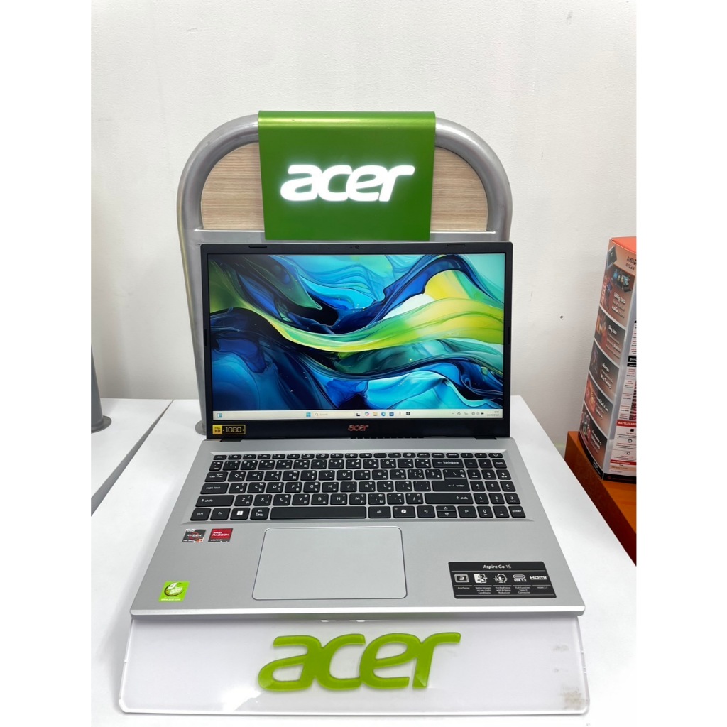 โน๊ตบุ๊ค Acer Aspire Go 15 AG15-41P-R031 Silver