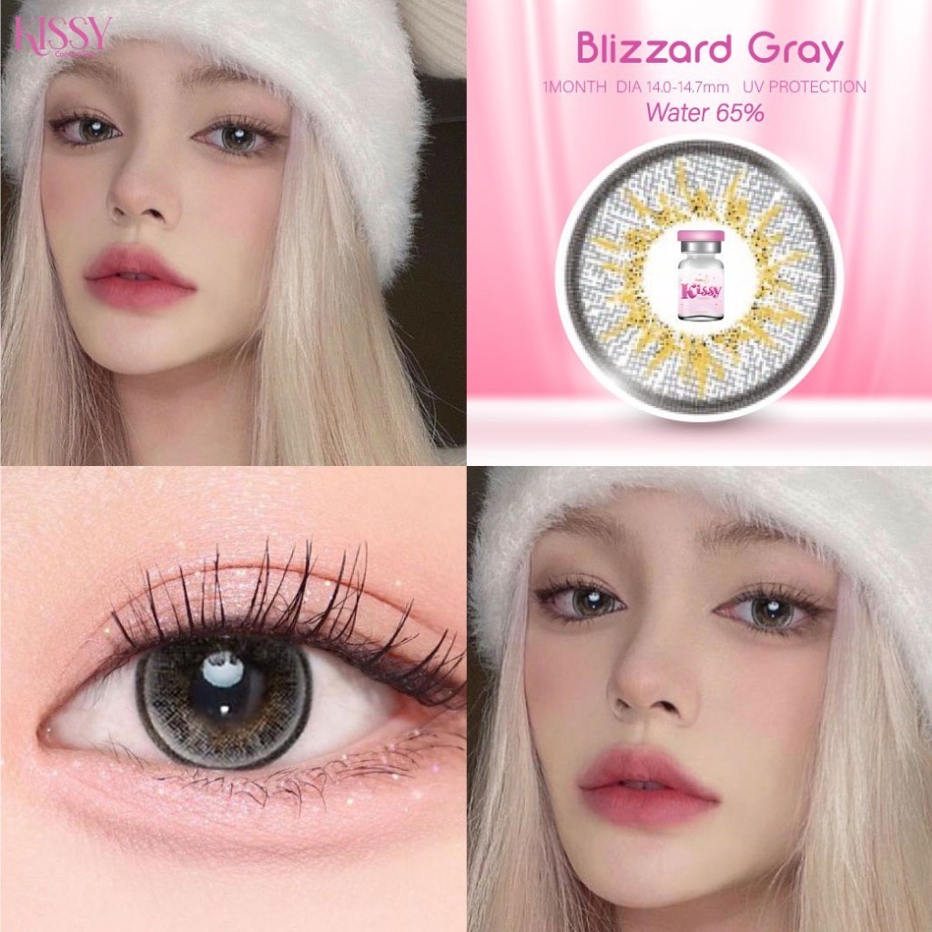 Blizzard 💋 บิ๊กอาย สายตาปกติ สุดปัง คอนแทคเลนส์ รายเดือน มีอย แถมตลับฟรี เลนส์นิ่ม สวยปัง