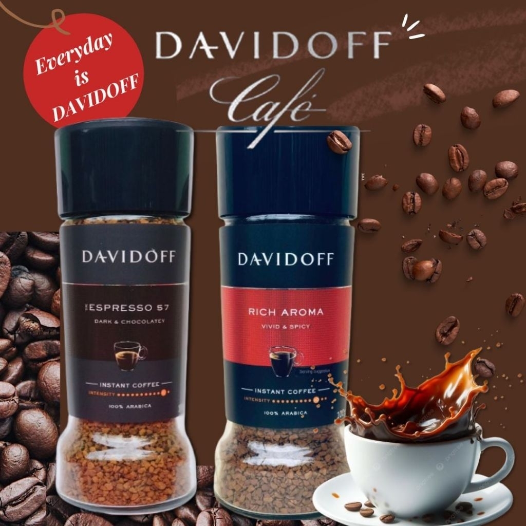 Davidoff Coffee กาแฟสำเร็จรูป ขนาด90gรสEspresso 57 หมดอายุ12/8/2027