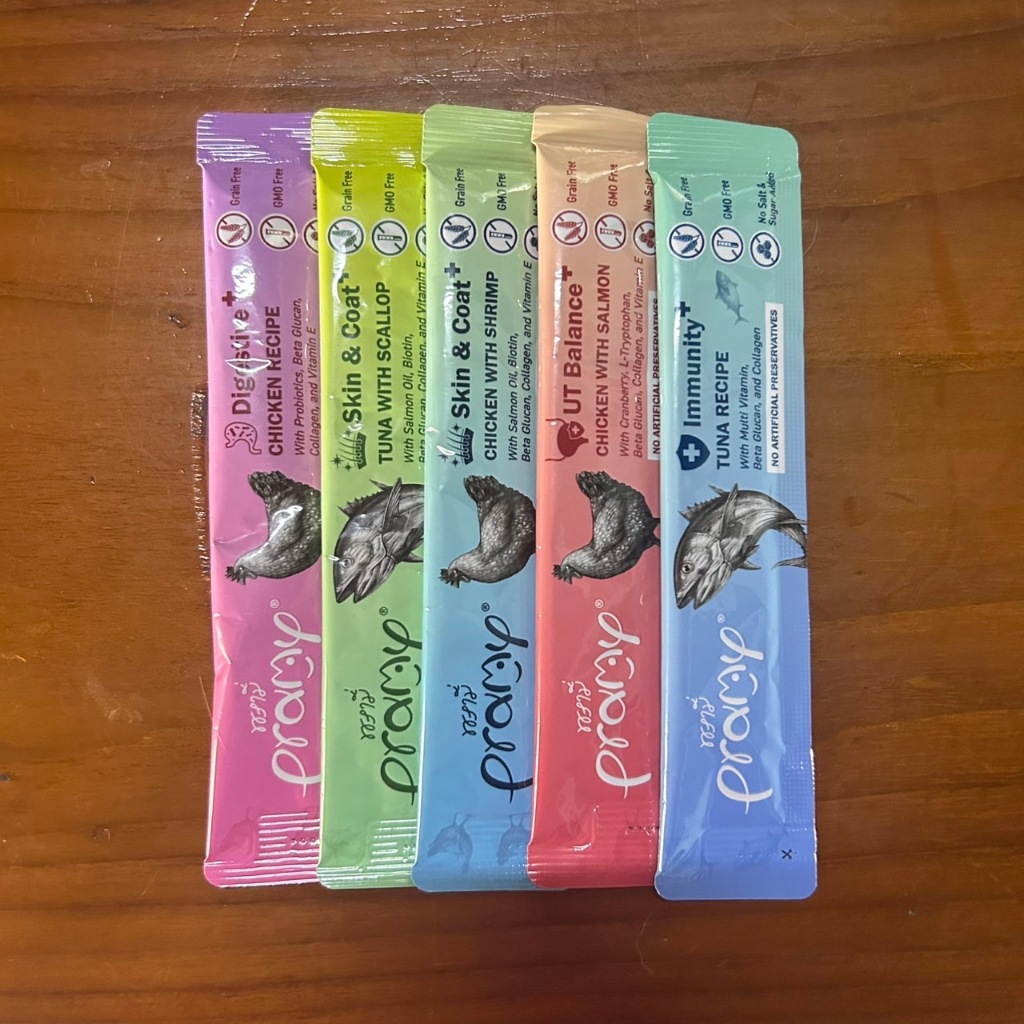 [1ซอง] Pramy พรามี่ ขนมแมวเลีย สมูทตี้ ขนาด 14g (เลือกสูตรได้)
