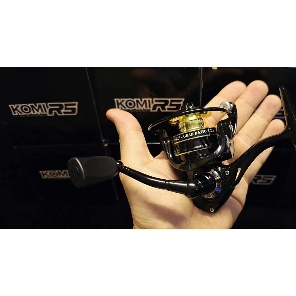 Komi R5 รอกจิ๋ว สปิ๋ว ตกกุ้ง แขนหมุนเกลียว - รูปที่ 4