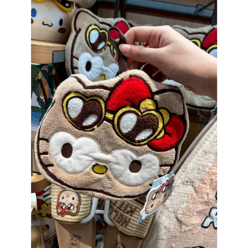 kitty ผิวแทน ผ้าเช็ดมือ ของแท้ ผ้าขี้ริ้ว