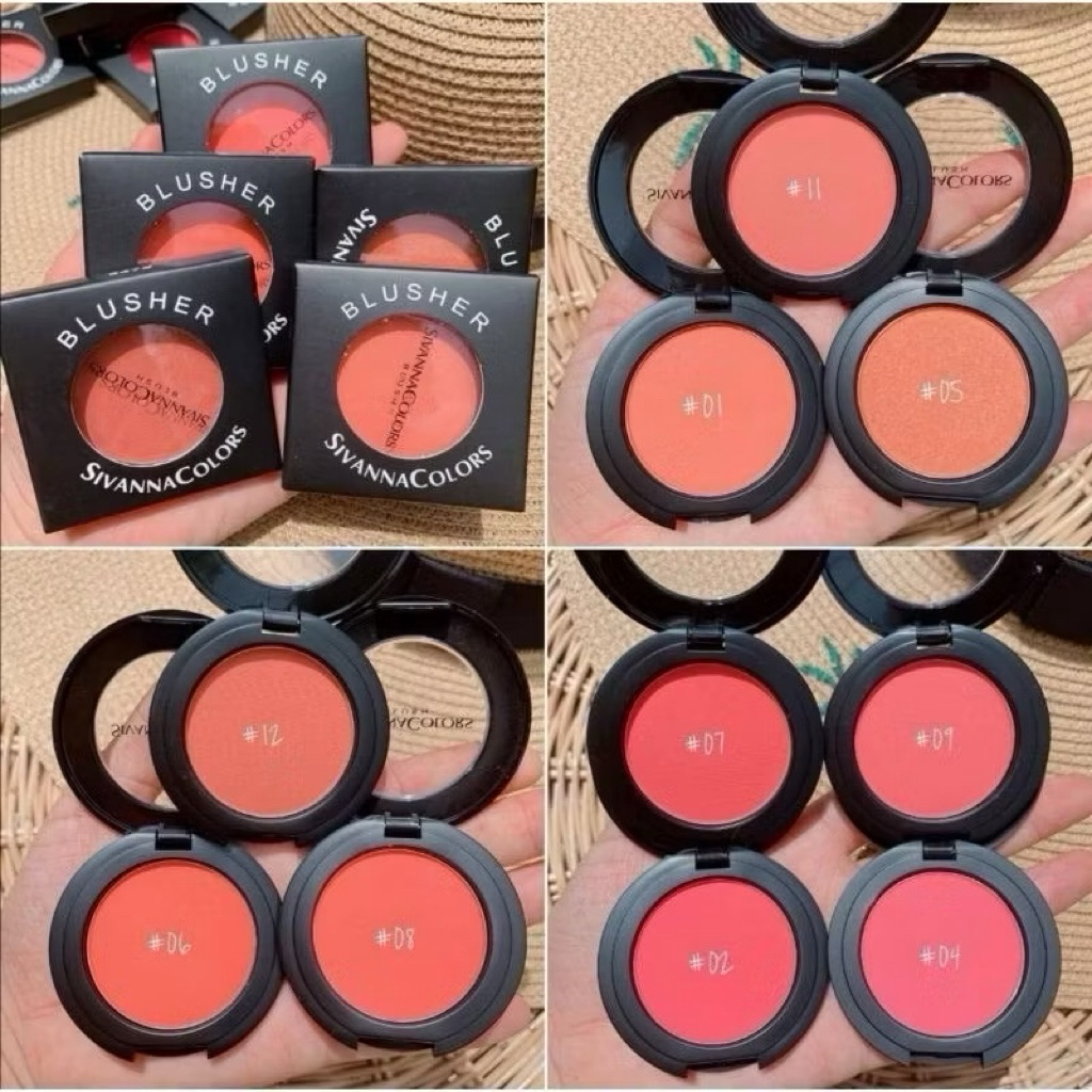 HF847 Sivanna Colors Blusher ซีเวนน่า คัลเลอร์ส บลัชออนตลับดำ บลัชออน ปัดแก้ม ขนาด 4กรัม - รูปที่ 3