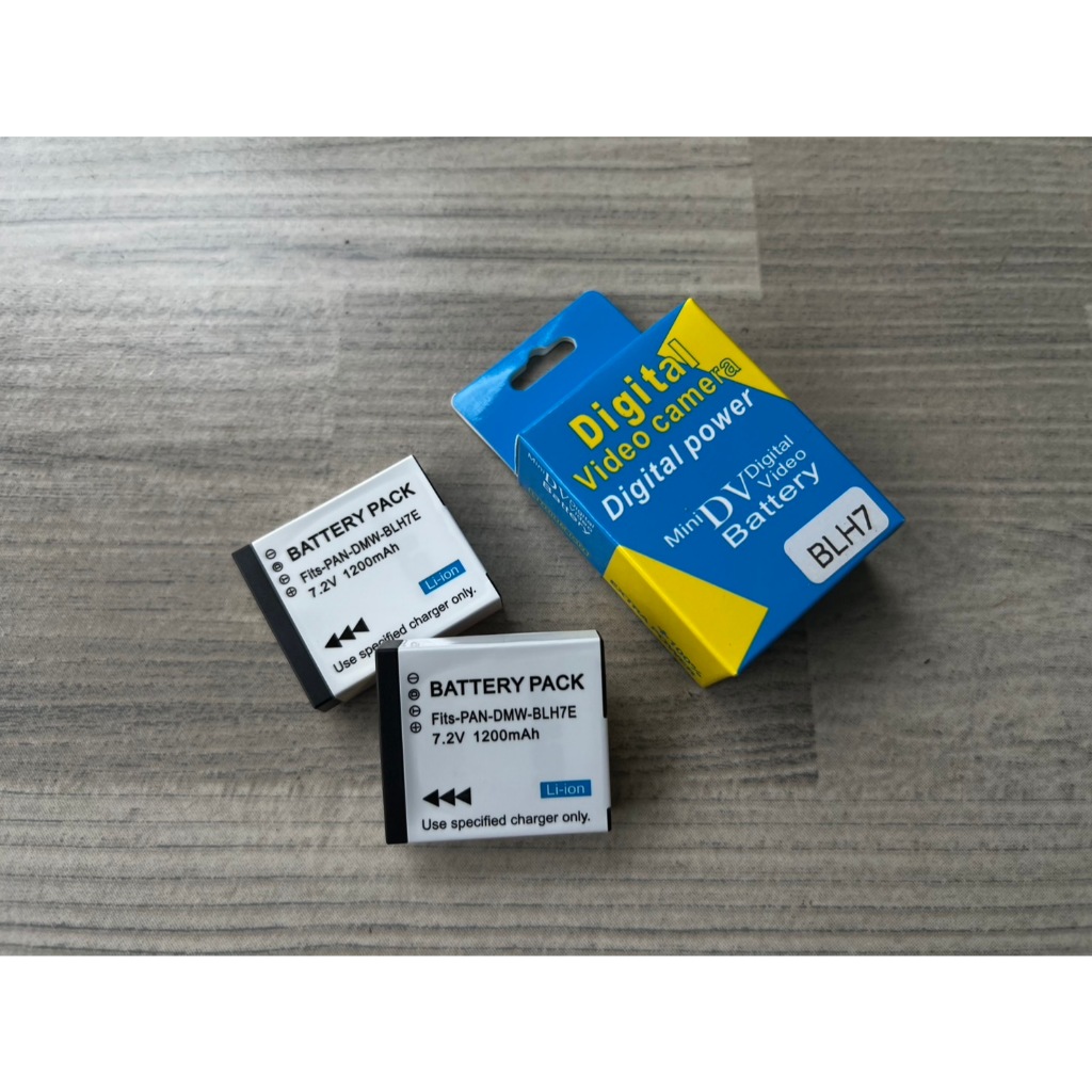 แบตเตอรี่กล้อง Panasonic Lumix GF7 GF8 GF9 GF10 GM1 GM5 LX9 LX10 LX15 GX800 GX850 (DMW-BLH7E, DMW-BLH7, BLH7PP) ราคาถูก