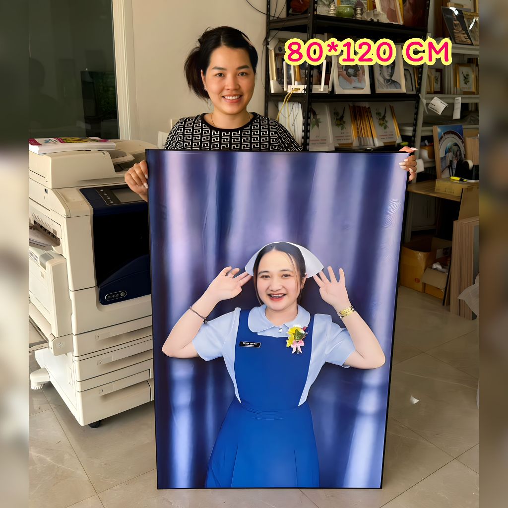 กรอบลอยโฟโต้บอร์ดไดคัท ขนาด 80x120 cm