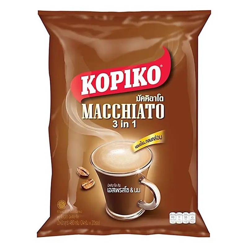 โกปิโก้ มัคคิอาโต กาแฟปรุงสำเร็จชนิดผง 480 กรัม | KOPIKO MACCHIATO 3 in 1