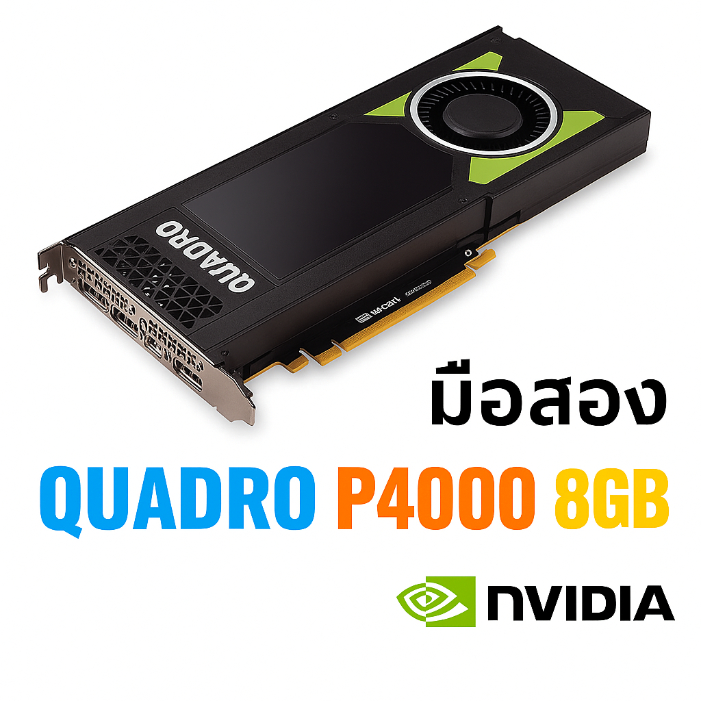 การ์ดจอ NVIDIA Quadro P4000 8GB GDDR5 (มือสอง)
