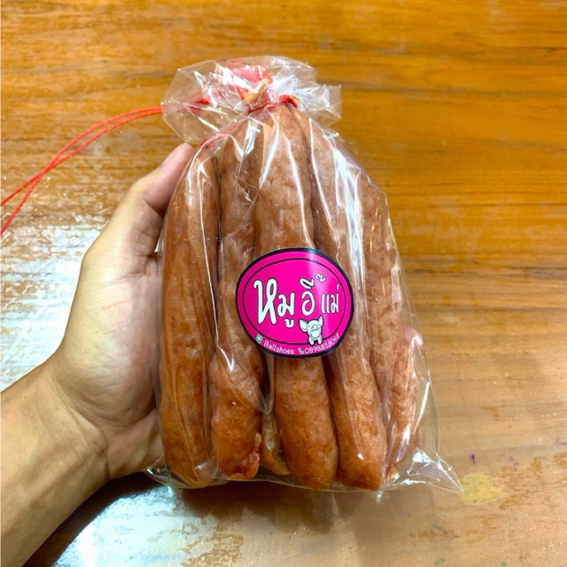 กุนเชียงหมูอี๊แม่ สูตรไม่หวานมาก ขนาด 500g