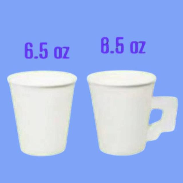 แก้วกระดาษร้อน แก้วกาแฟ สีขาว ขนาด 6.5 oz 8 oz 12 oz 16 oz 22 oz
