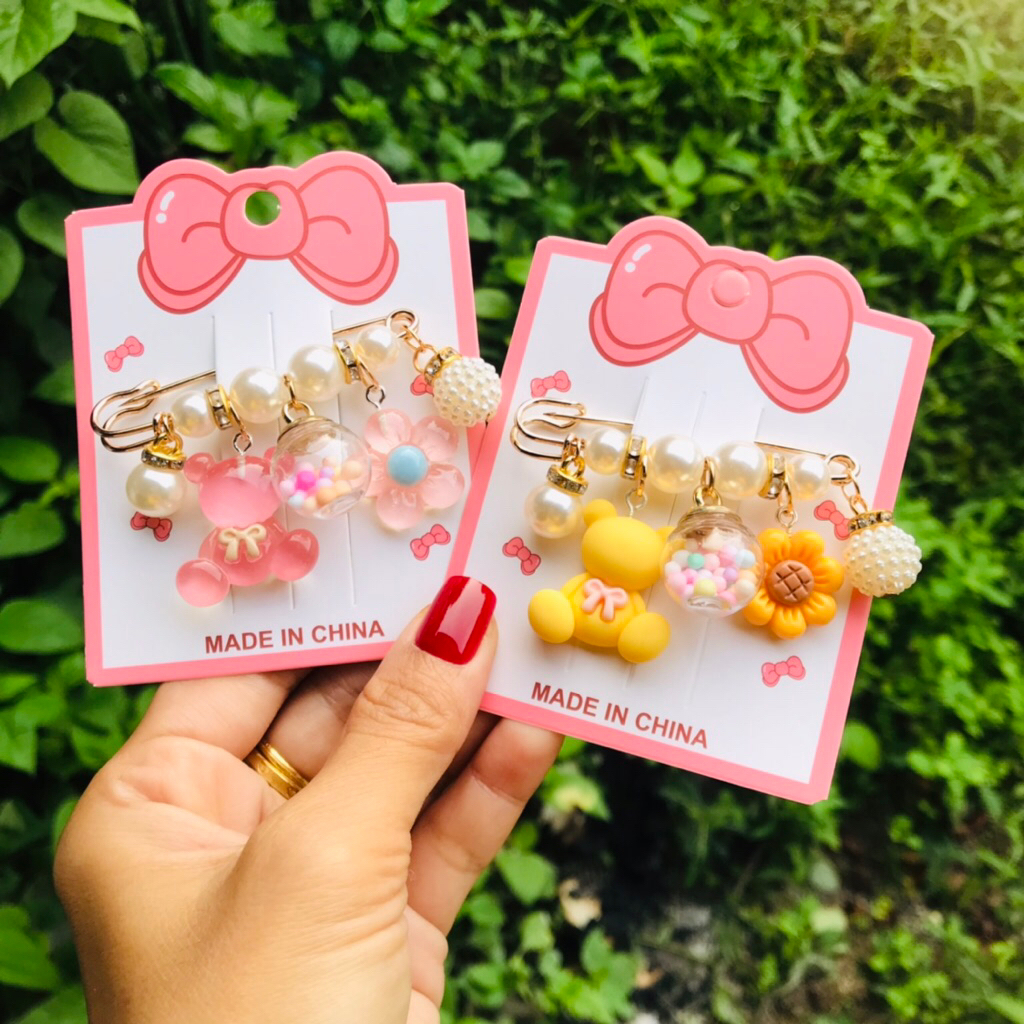 B.Tao4🎗เข็มกลัดคนท้อง ขนาด 5.8 cm brooch ติดเสื้อผ้า กระเป๋า ฮิญาบ เข็มกลัดปรับเอวกางเกง สินค้าพร้อมส่ง
