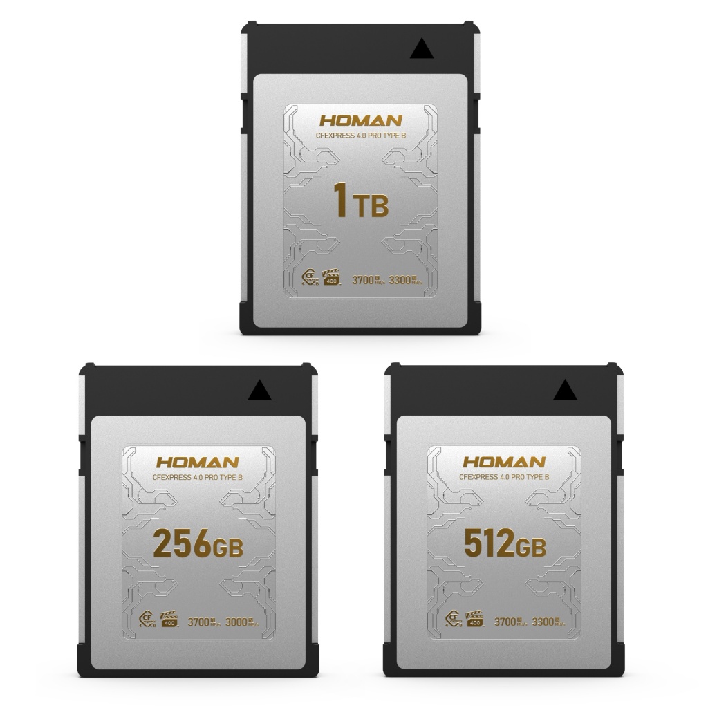 Homan CFexpress 4.0 Type B การ์ดความจำความเร็วสูง สำหรับกล้องโปร