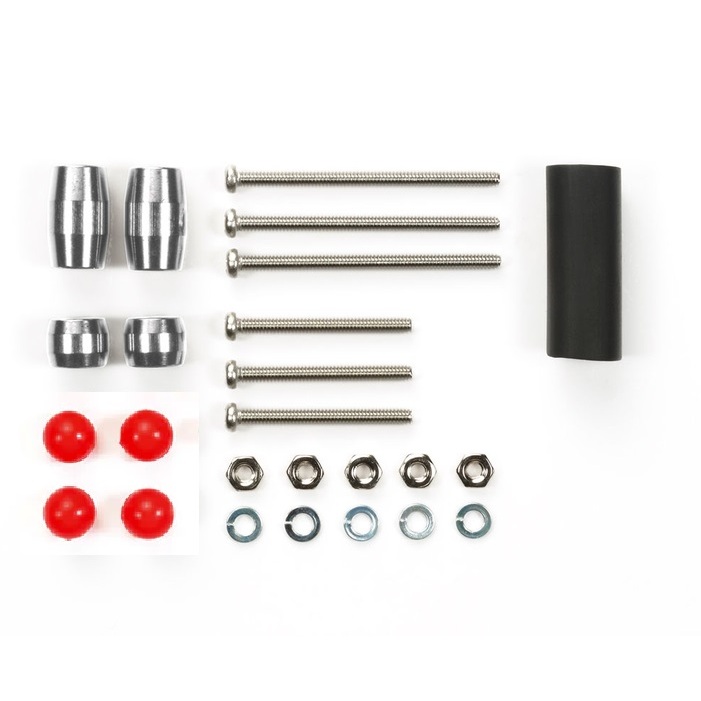 ทามิย่า💯 ตุ้มชุบเงิน TAMIYA [15501:⭐️400] Slimline Mass Damper Set Silver Plated Mini 4WD