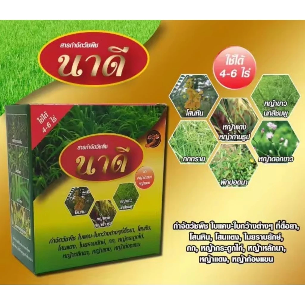 ยาฆ่าหญ้าในนาข้าวสารกำจัดวัชพืชในนาข้าวนาดี