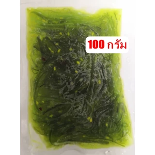 #ยำสาหร่ายปรุงรส (สีเขียว) shogun โชกุน #อาหารเจ #vegetarain Flavored Seaweed Salad