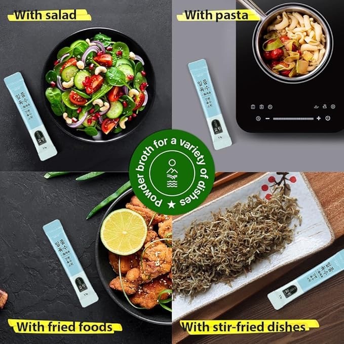 ใหม่! ผงปรุงรสสำเร็จรูป (ตรา คอร์กรีน) COREGREEN SEAFOOD AND VEGETABLE BROTH POWDER 코어그린 일품 육수 스틱형 - รูปที่ 2