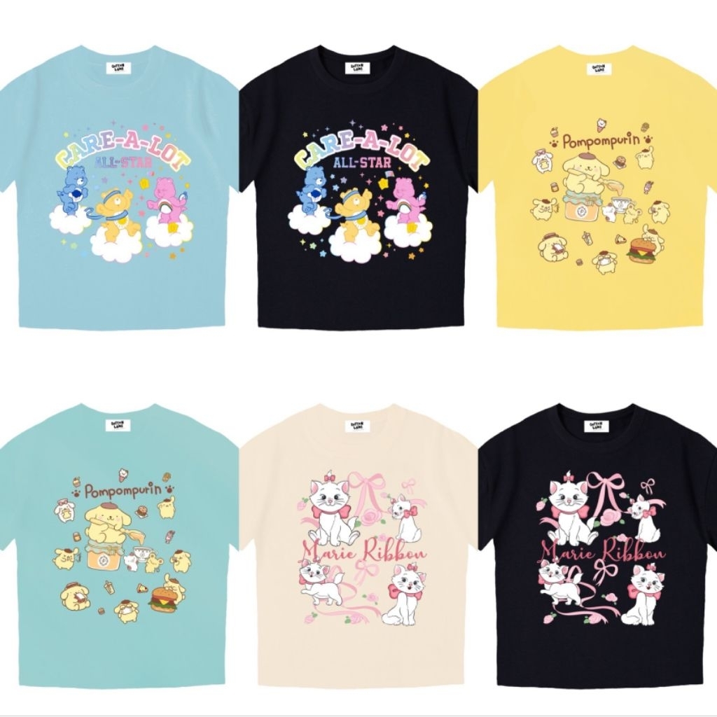 รวมเสื้อครอปสกรีนลายน่ารักๆ​ ป้ายQotton land