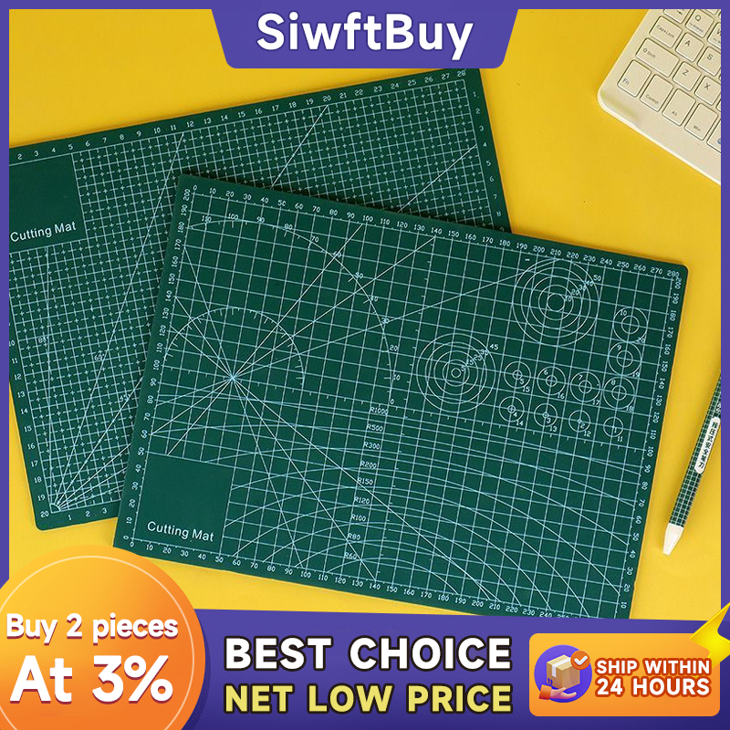 แผ่นรองตัดกระดาษ A4 / A3 / A2  ใช้ได้ทั้งสองข้าง ยางรองตัดกระดาษ อุปกรณ์สำนักงาน กระดานรองตัด