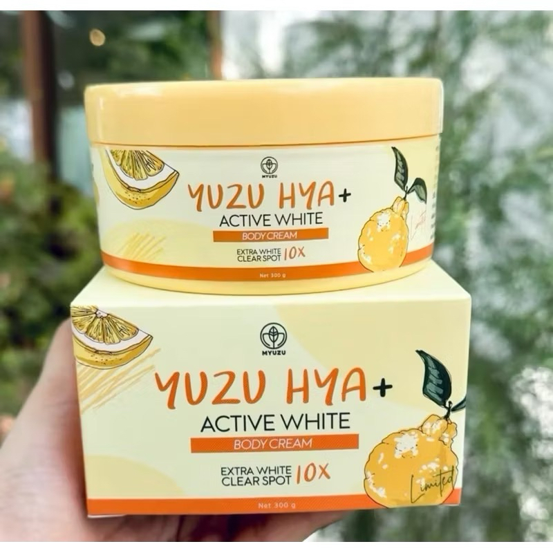 ครีมเจลมิวซุ ใช้ทาผิวกาย สูตรกลางคืน หัวเชื้อญี่ปุ่น Yuzu Hya 300ml.