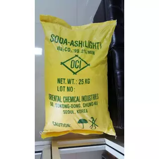 Soda ash Light โซดา แอช, (เกาหลีใต้) , Sodium carbonate ขนาด 25 กิโลกรัม