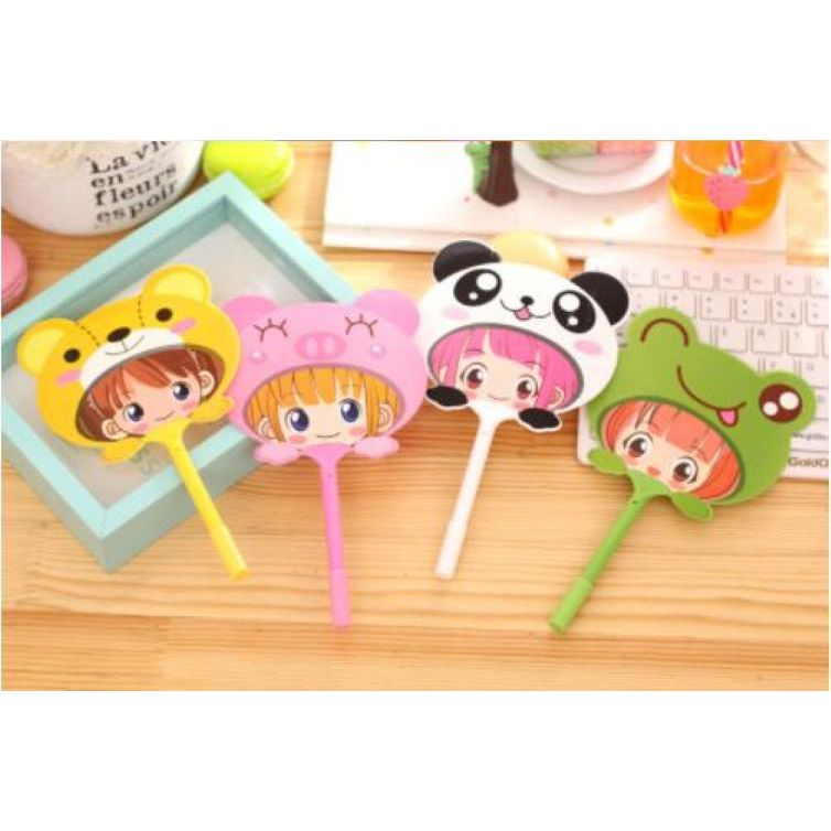 ปากกาพัดลายหน้าเด็กลูกลื่นสีน้ำเงิน ✔️พร้อมส่ง (🎲สุ่มลายสุ่มสี)ปากกาลูกลื่น ราคาส่ง เครื่องเขียน