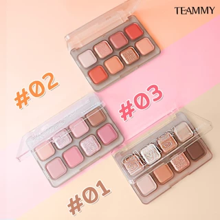 TEAMMY Classy Style Eyeshadow Palette [TE902] อายแชโดว์พาเลท 8 สี โทนสีสดใส ใช้ได้กับทุกลุค เนื้อเนียนละเอียดมาก ติดทน