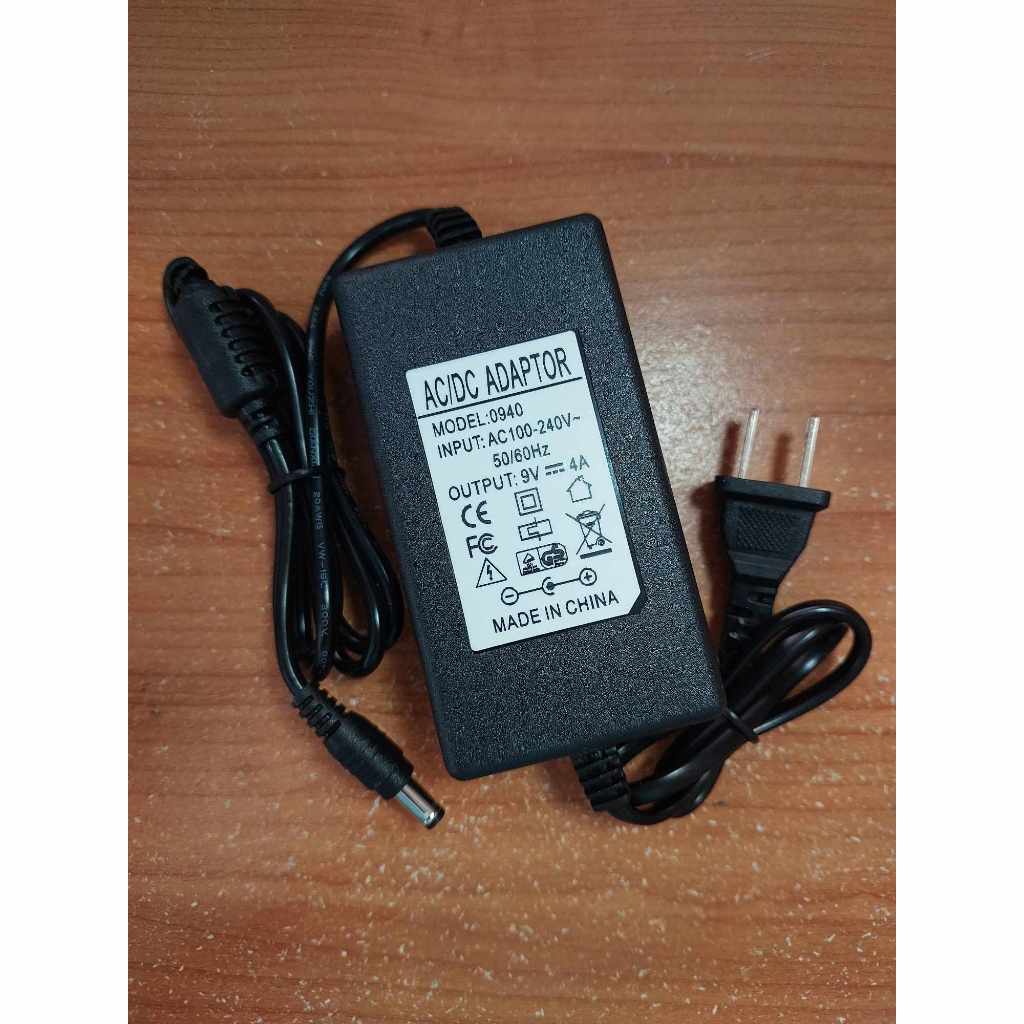 Adapter 9V 4A( DC 5.5 x 2.5MM) อะแดปเตอร์ 9โวล์ท4แอมป์( DC 5.5 x 2.5MM)