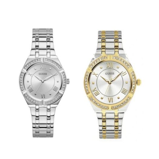 Guess ของแท้100% เทรนด์แฟชั่นลำลองแฟชั่นเพชรเรียบง่ายนาฬิกาสำหรับสุภาพสตรี GW0033L1 GW0033L4  - 36MM