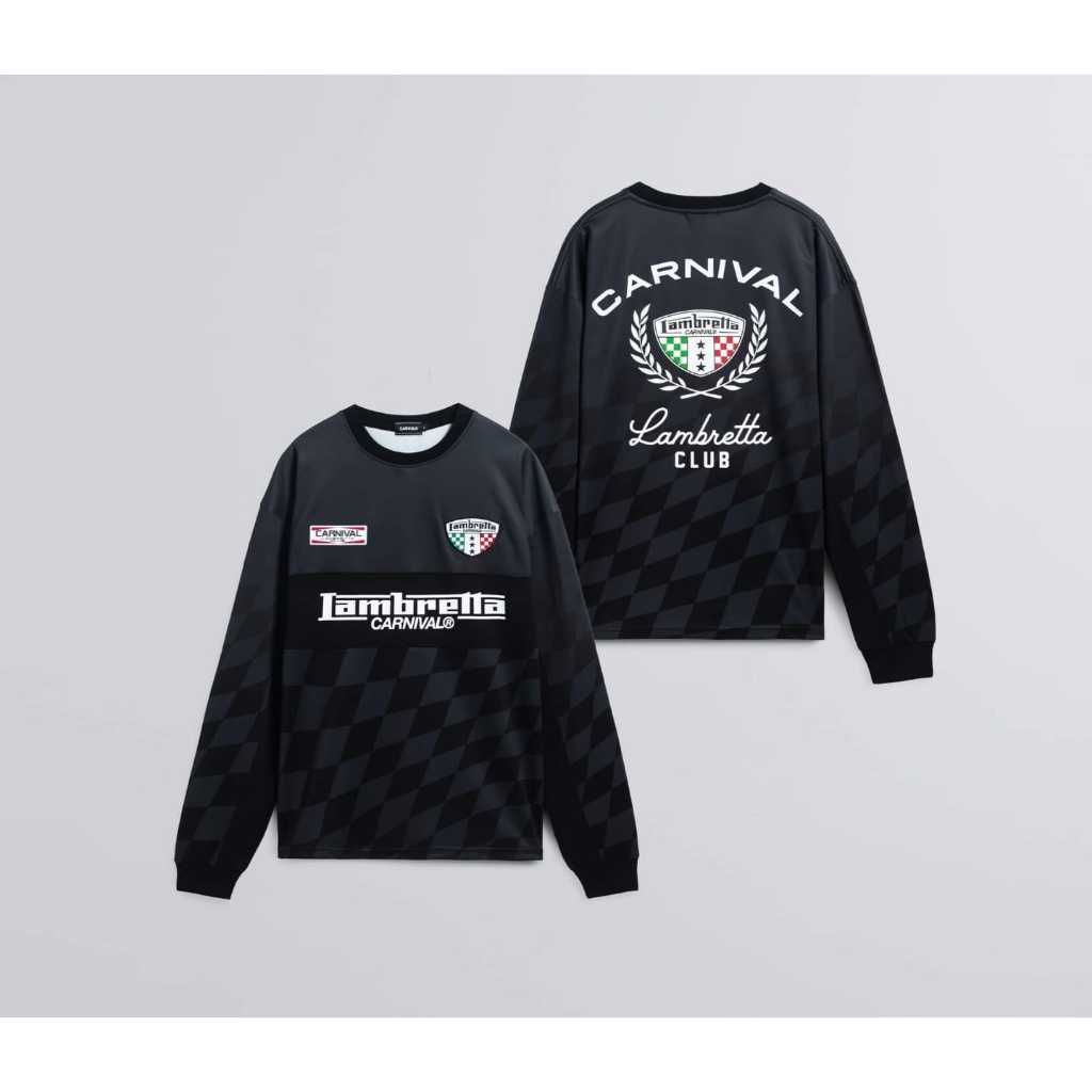 [ ของแท้ ] เสื้อแขนยาว CARNIVAL x Lambretta "Midnight Checker" Apparel Collection LS JERSEY ของใหม่ พร้อมส่ง