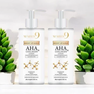 1 แถม 1 โลชั่นทองคำผสมคอลลาเจน ขนาด 500ml Body Lotion Collagen AHA แบรนด์นับเบอร์ไนน์