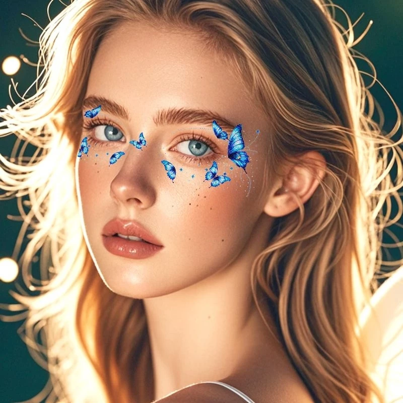 Face tattoo ลายใหม่ล่าสุด!!! ยอดฮิตสุดๆ แทททูติดหน้า ติดผิวกาย แต่งหน้าแฟนซี กันน้ำได้ ติดทน พร้อมส่งในไทย🇹🇭 thumbnail 4