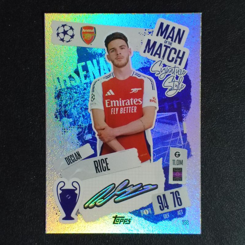 การ์ดฟุตบอล MAN OF THE MATCH SIGNATURE STYLE SEASON 2024/25 แมตช์แอทแทค ( TOPPS 2024/25 MATCH ATTAX SOCCER CARD )
