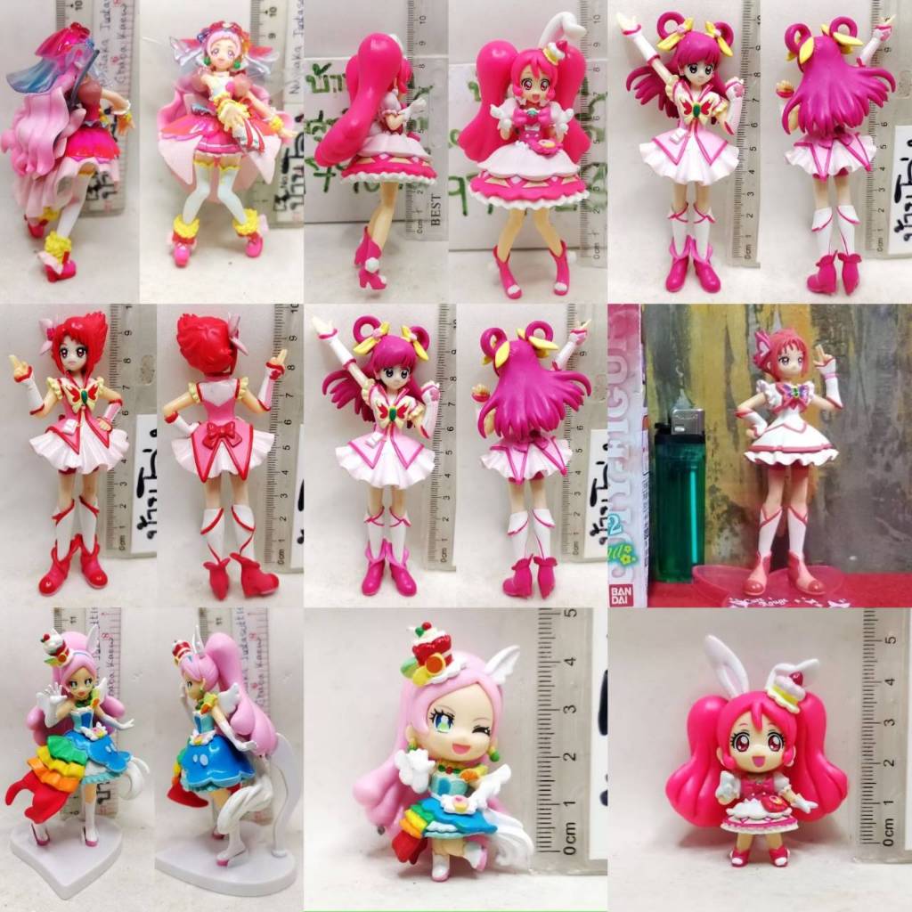 (แท้/มือ2/อะไหล่) ⭐Bandai​ Kira Kira Precure A La Mode Cutie Figure2 Cure Parfait,Whip,Rouge,YELL คิ