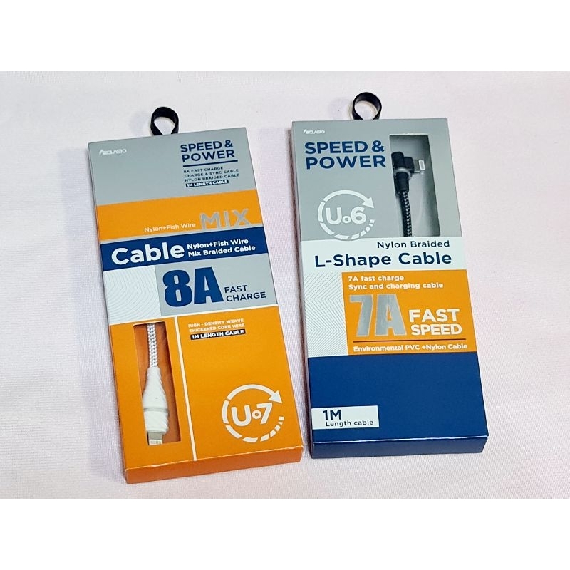 สายชาร์จเร็ว LN 7A / 8A Clasio U°6, U°7 Speed & Power Cable ของแท้ 100%