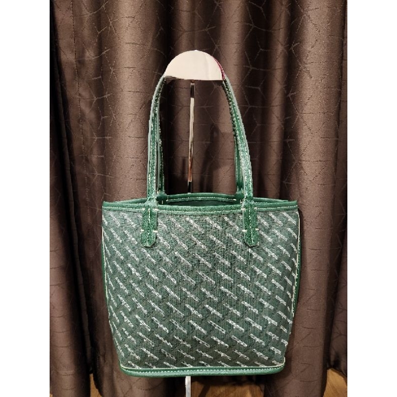 [USE] กระเป๋าถือแบรนเกาหลีสไตล์ Goyard Anjou Tote Mini สีเขียว