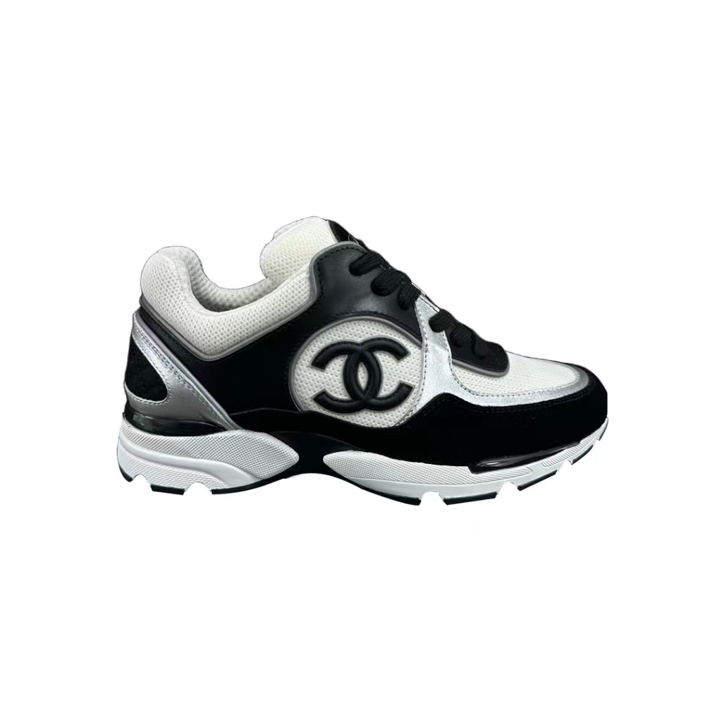 [สินค้าถ่ายจริง] Chanel 23ss รองเท้าผ้าใบหนังแท้สำหรับผู้ชายและผู้หญิง