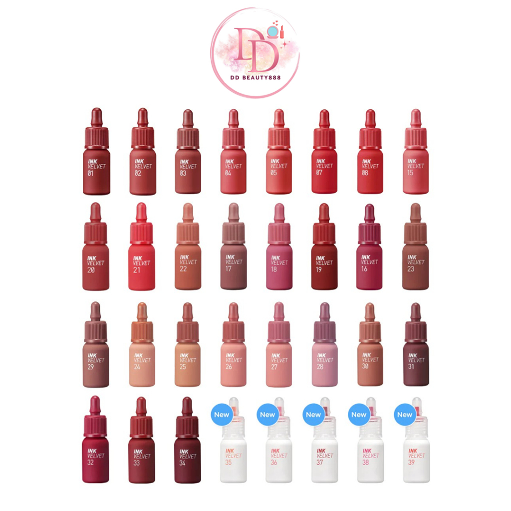 ลิปแมทกำมะหยี่ Peripera Ink Velvet 4g สีชัด ติดทนนาน เนื้อบางเบา