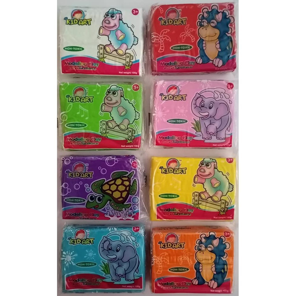 ดินน้ำมันไร้สารพิษ 100 กรัม ยี่ห้อ Kid Art Clay (1 ก้อน)