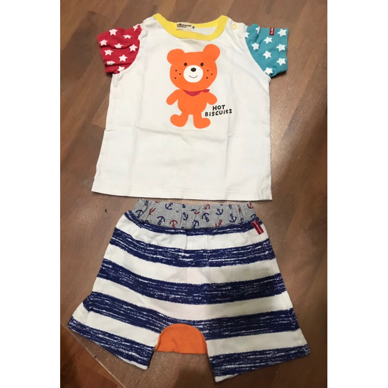 ชุดเซทเด็กผู้ชาย Hot Biscuits (Mikihouse) ไซส์90