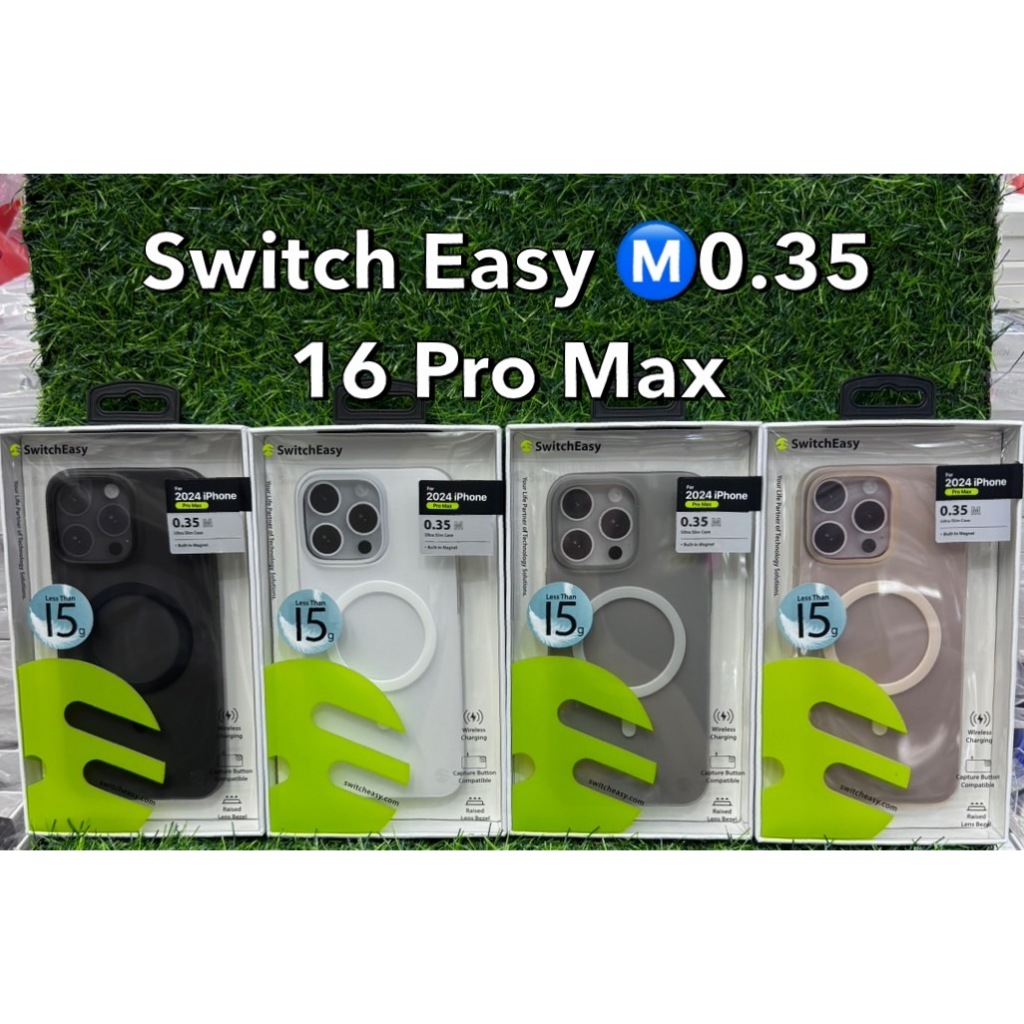 Switcheasy Ultra slim Magnetic เคสบางเฉียบ 0.35mm. กันกระแทก iPhone 16 Pro/16 Pro Max/16Plus