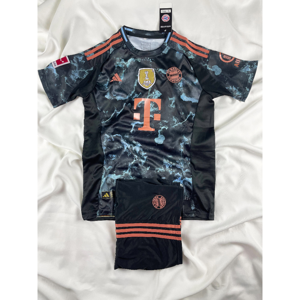 [New Season] ชุดบอล BAY (Black) เสื้อบอลและกางเกงบอลผู้ชาย ปี 2024-2025 ใหม่ล่าสุด