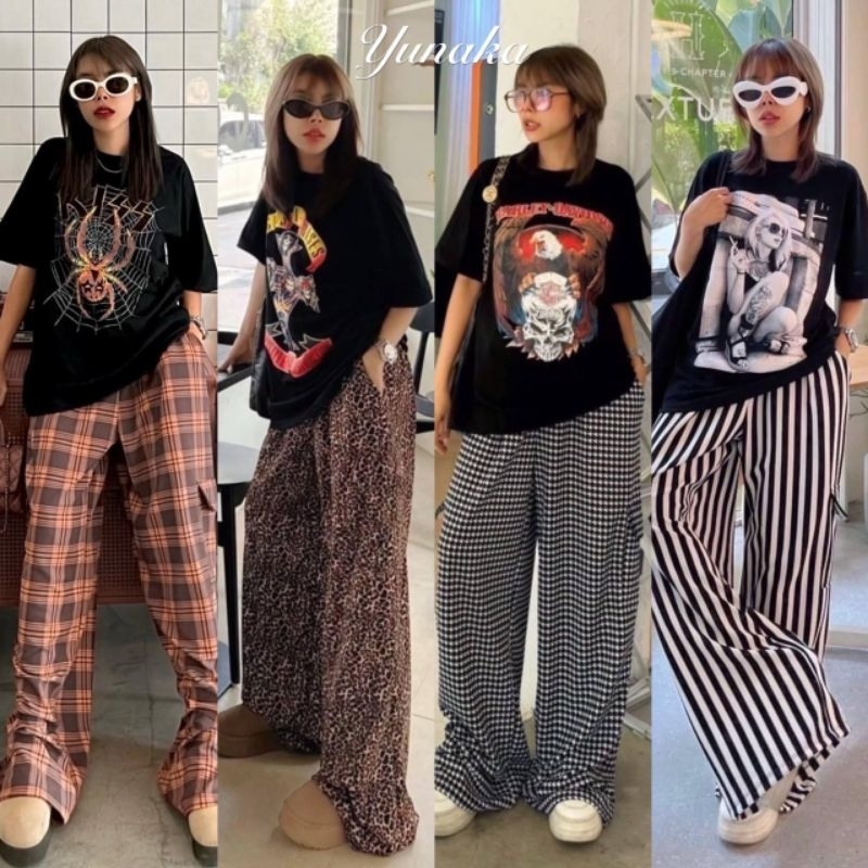 เซทเสื้อยืดคอกลมแขนสั้น ทรง Oversize นิดๆ