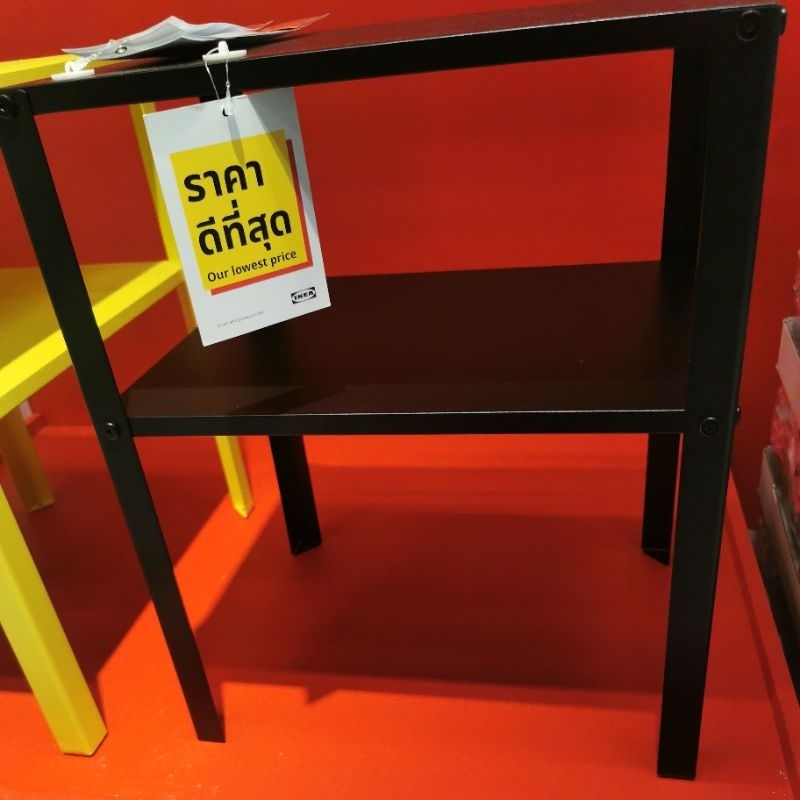 IKEA แท้ค่ะ KNARREVIK คนาร์เรียวีค โต๊ะข้างเตียง, ดำ, 37x28 ซม., 42x34 ซม.