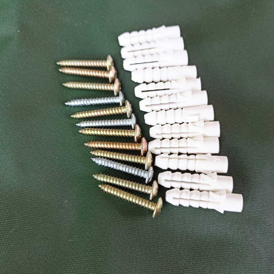 พุกพลาสติก+สกรูเกลียวปล่อย สกรู12แถมพุก12 เบอร์ 7ยาว1นิ้ว พุกPVC พุกพลาสติกพร้อมสกรูเกลียวปล่อย - รูปที่ 5