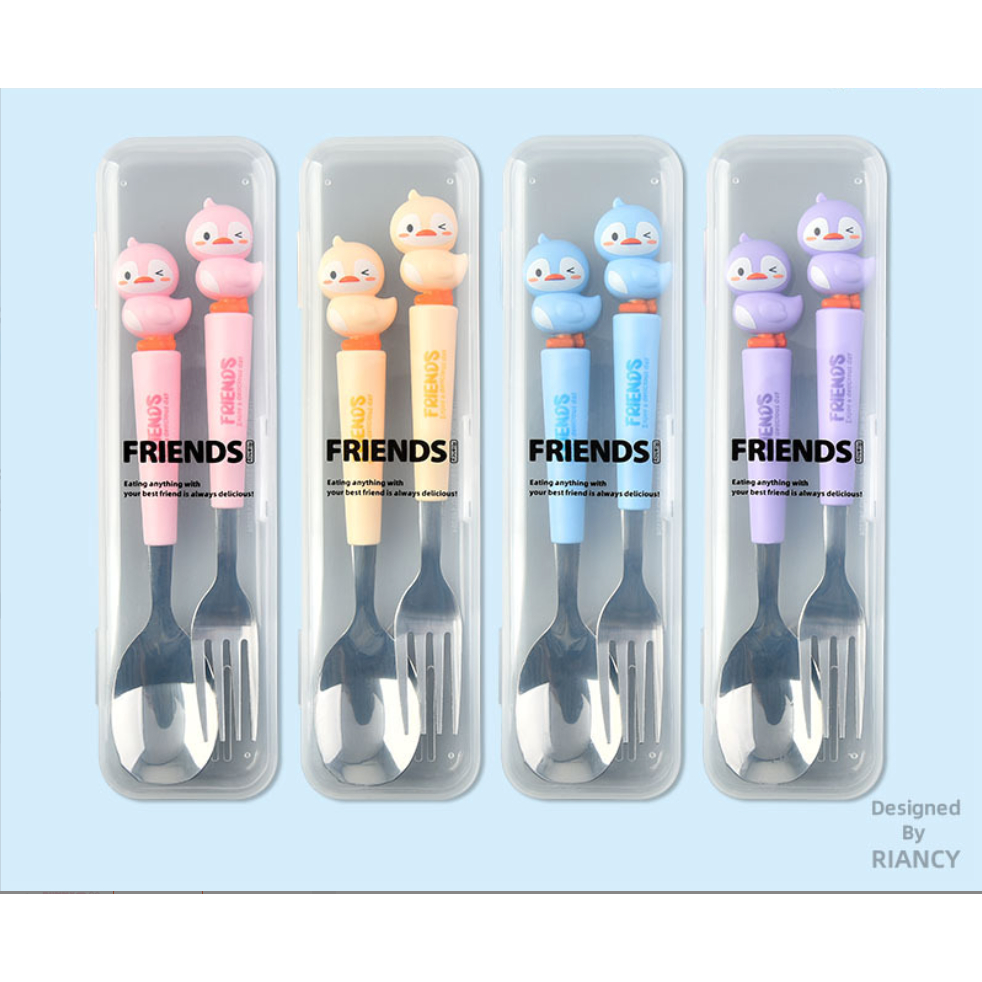 BrananaPlus ชุดช้อนส้อมเด็ก รับประทานอาหาร ช้อนเด็ก SPNFORK