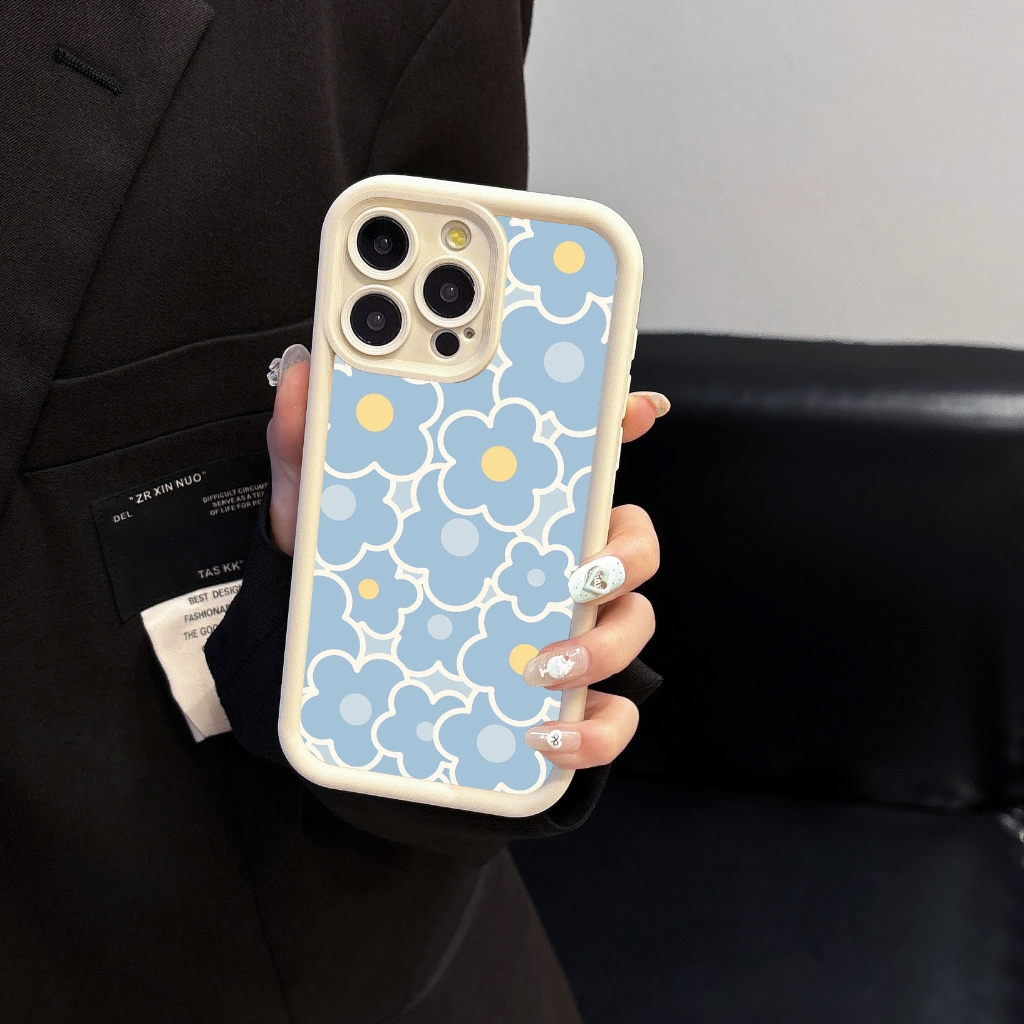 พร้อมส่งในไทย เคสไอโฟน 11 12 13 14 15 16Plus 16Pro 16Promax สไตล์เกาหลี ดอกไม้ เคสซีลกันน้ํา สําหรับ iPhone 7 8 X XR XS
