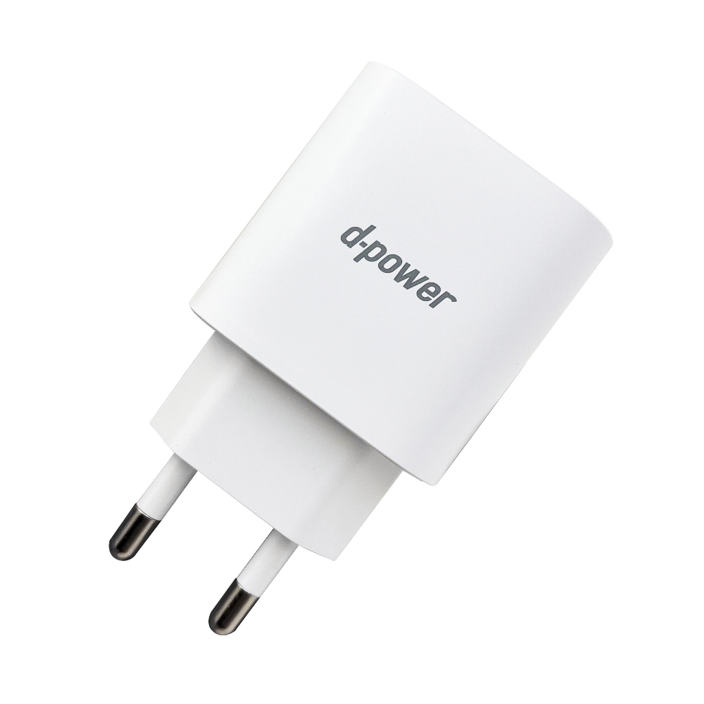 d-power หัวชาร์จด่วน 18W รุ่น QA-18 | Fast Charger Quick Charge 3.0 ขาปลั๊กกลม USB-A มอก.