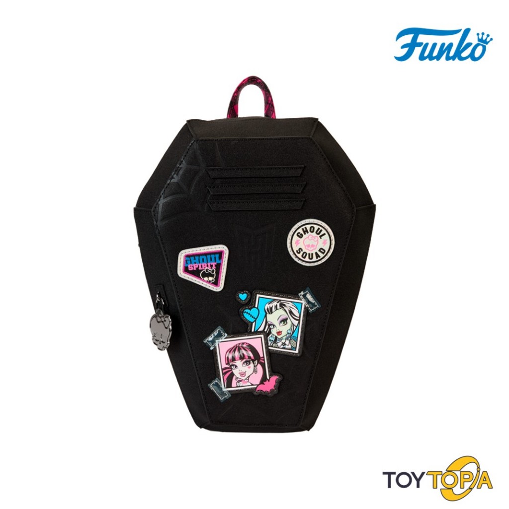 (MHBK0002) - Monster High Coffin Locker Figural Mini Backpack by Loungefly