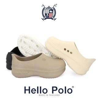 Hello Polo รองเท้าคัทชู พยาบาล HP8042 นุ่มสบายเท้า EVA เสริมส้นเท้า พื้นสูง 4.5 CM. ใส่ทำงานสบาย